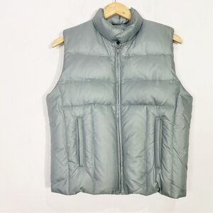 BANANA REPUBLIC Goose Down Puffer Vest Blue Gray